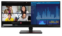 LENOVO ThinkVision P34W-20 34" 60Hz QHD IPS Monitor 4K 3440x1440 21:09 4ms Height Adjustable Tilt Swivel 100W PD HDMI DP LAN USB Speakers VESA 3yrs - Image 1