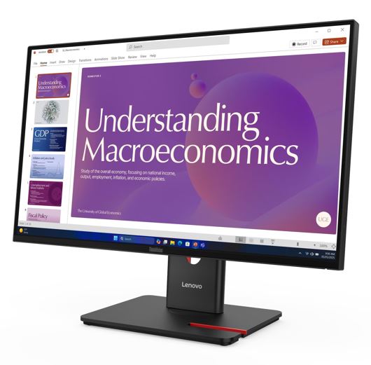 LENOVO ThinkVision T24D-40 23.8"/24" 120Hz FHD IPS Monitor USB-C Dock 100W DP Height Adjust Tilt Swivel Pivot HDMI DP LAN 4xUSB VESA ~62cdgar6au - Image 3