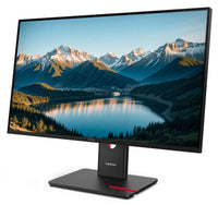 LENOVO ThinkVision T27QD-40 27" QHD Monitor IPS 2560x1440 16:9 Height Adjustable Tilt Swivel pivot Anti-GlarE DP HDMI USB-C Hub VESA Black 3YR - Image 3