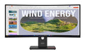 LENOVO ThinkVision T34WD-40 34" 120Hz WQHD Monitor 1500R Curve 4K 3440x1440 21:9 Height Adjustable Tilt Swivel USB-C Dock 100W PD DP HDMI LAN 3xUSB-A - Image 1