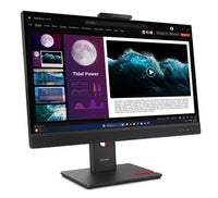 LENOVO ThinkCentre Tiny-in-One 27" 40-120Hz QHD Monitor 2560x1440 16:9 4ms IPS Height Adjust Tilt Swivel Pivot HDMI DP USB3.2 Webcam Mic VESA 3YR - Image 2