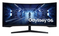 Samsung 34" Odyssey G55T WQHD Curved 3440x1440 21:9 1000R 165Hz 1ms 250 cd/㎡ FreeSync VA DP HDMI Headphone Tilt VESA Gaming Monitor Black 3YR - Image 1