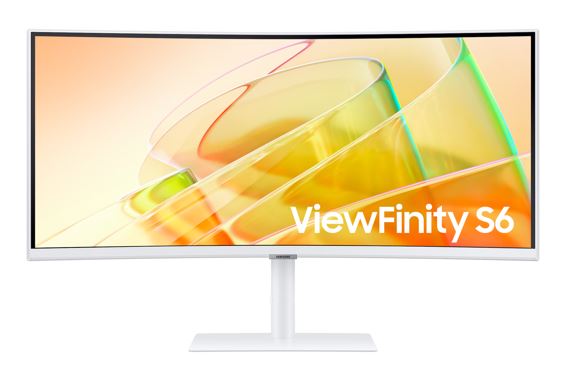 Samsung 34" ViewFinity S65TC UWQHD Curved Monitor 100Hz 3440x1440 21:9 5ms HDR10 1000R DP HDMI USB-C Hub LAN VA Tilt HAS Swivel VESA White 3YR - Image 5