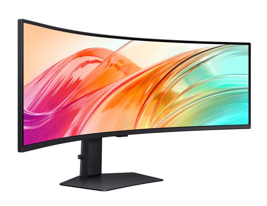 Samsung 49" ViewFinity Monitor Dual QHD 5120x1440 5ms 32:9 1000R Tilt Swivel Height Adjust VESA DisplayHDR 400 1xUSB-C DP 2xHDMI LAN Prot HAS Speaker - Image 2