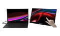 Verbatim 17.3" USB-C Portable 10 Point Touch, Full HD 1080p, HDMI, IPS Portable,  Business, Sleeve, Ultra Portable Black Aluminium, Win & IOS Monitor - Image 1
