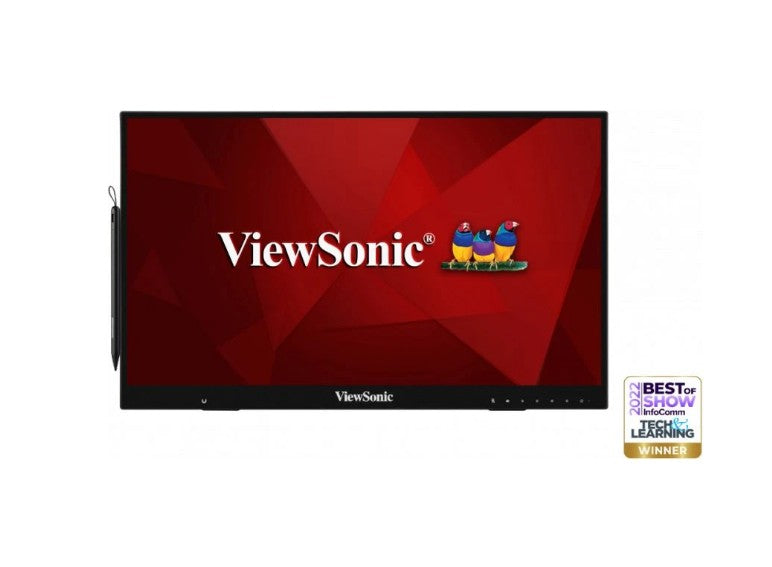 ViewSonic 24” ID2465 Touch Monitor with MPP 2.0 Active Pen, 10 Point Touch, Teach & Learning Award, Education, Retail, Commercial - Image 1
