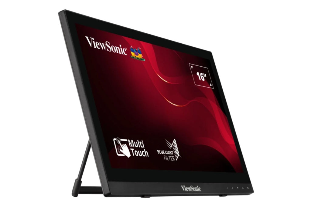 ViewSonic TD1630-3 16" 10 Point Projected Capactitive Touch, HDMI and VGA, Dual Speakers, Durable, Scratch Resistant, VESA 75, Monitor. KIOSK - Image 2