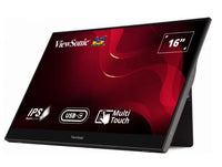 ViewSonic 16” TD1655 USB-C Touch FHD IPS , 2x Type-C (Power in with Video & Data). 3.5mm Audio, Mini HDMI x 1, Ultra Portable Monitor, 3YARW - Image 3