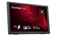ViewSonic TD2223-2 22” IR Touch Monitor,  Intuitive 10-point touchscreen, Finger, stylus, and glove touch compatible, Magnetic pen placeholder - Image 2