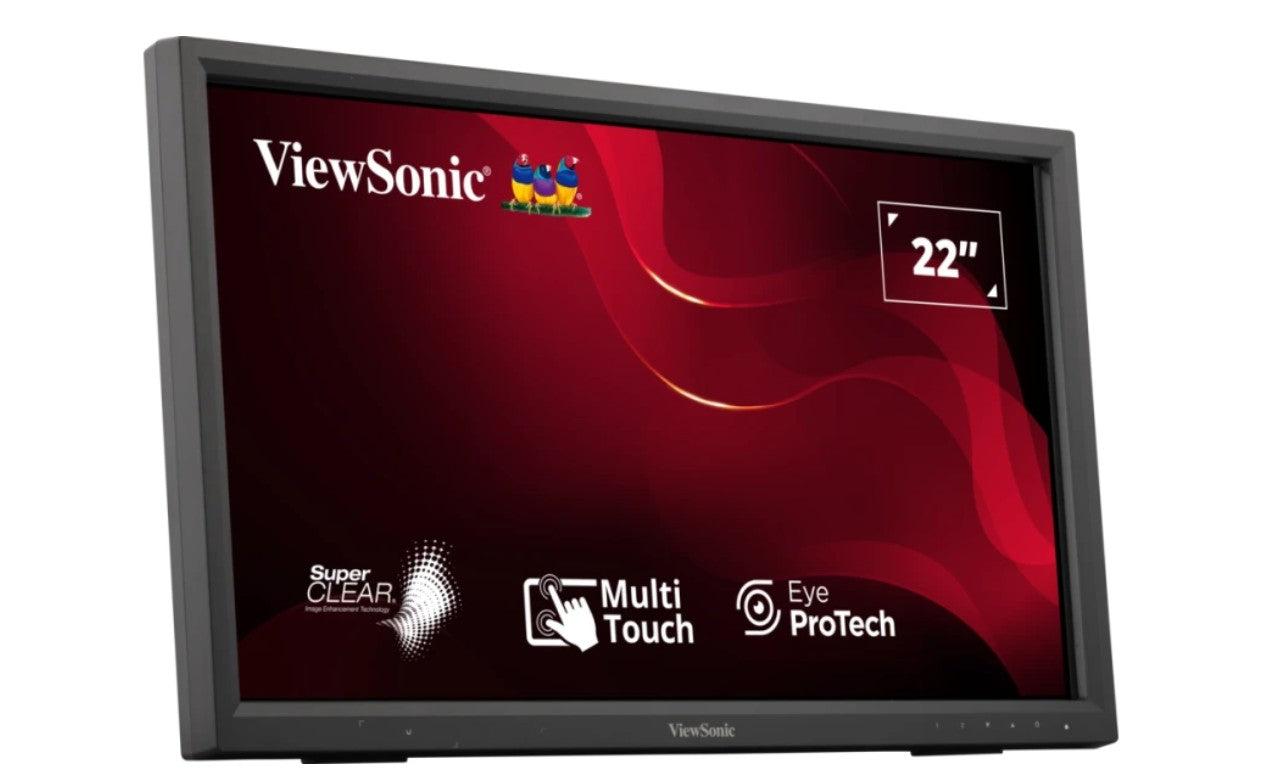 ViewSonic TD2223-2 22” IR Touch Monitor,  Intuitive 10-point touchscreen, Finger, stylus, and glove touch compatible, Magnetic pen placeholder - Image 2