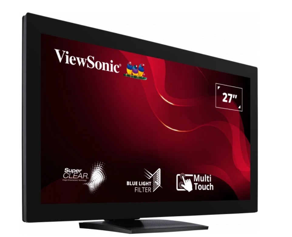 ViewSonic 27" TD2760 10-point Touch Screen, RS232 Serial Port, Advance Ergonomic Tilt or flat. Supports Winodws, Chrom, Linux, Android, Monitor, - Image 2