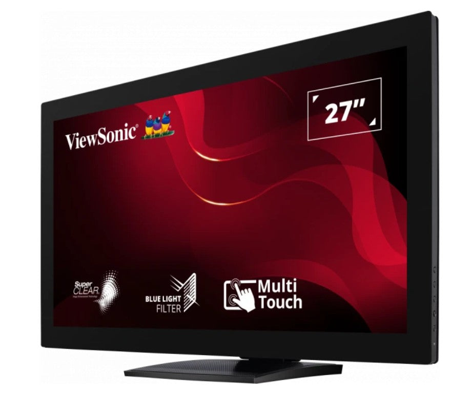 ViewSonic 27" TD2760 10-point Touch Screen, RS232 Serial Port, Advance Ergonomic Tilt or flat. Supports Winodws, Chrom, Linux, Android, Monitor, - Image 3