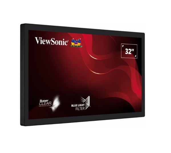 ViewSonic TD3207 32" 1080p Open Frame 10-Point PCAP Touch Monitor, 24/7 Operation and HDMI, DisplayPort and RS232, Kiosk, Factory, IP54 Front waterPF