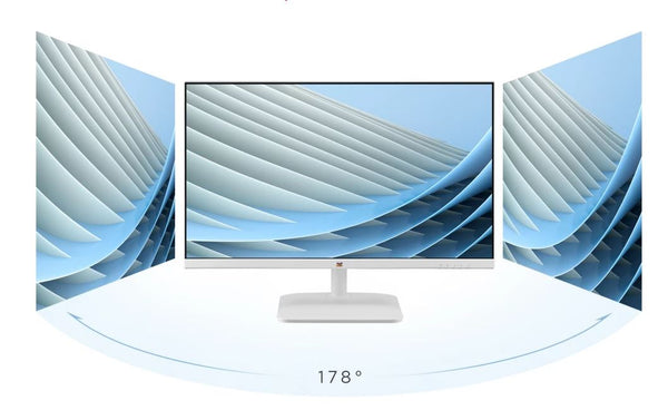 ViewSonic 24" White Office Ultra Thin FHD IPS, 100Hz, 1ms MPRT, 178°/178°, HDMI, VGA, Borderless 3‑Side Design, Low Blue Light, Flicker‑Free, 3YARW