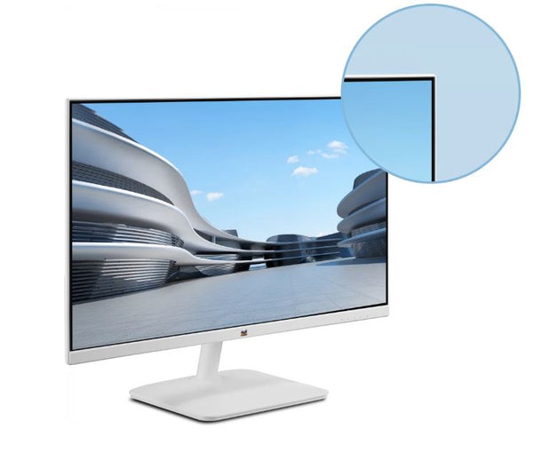 ViewSonic 24" White Office Ultra Thin FHD IPS, 100Hz, 1ms MPRT, 178°/178°, HDMI, VGA, Borderless 3‑Side Design, Low Blue Light, Flicker‑Free, 3YARW