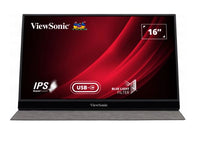ViewSonic 16" VG1655 2x USB-C, IPS FHD, 3.5mm Audio, mHDMI x1, Business, Durable Laptop Desktop Extension, 2x Speakers, 1kg Ultra Portable Monitor - Image 2
