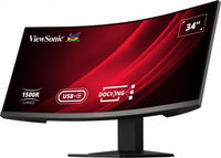 ViewSonic 34" Curved Docking Monitor with KVM Switch – 3440×1440 VA, 1500R, 120Hz, HDR10, USB-C 65W, DP, HDMI, RJ45, 3x USB-A, KVM, sRGB 121% - Image 2