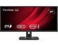 ViewSonic 34" WQHD 3440 x 1440, USB-C Docking, 90w Charger,Ethernet, FreeSync, Speaker, VDisplay, HAS, Superclear, VG3456 Business Monitor, 3YARW - Image 1