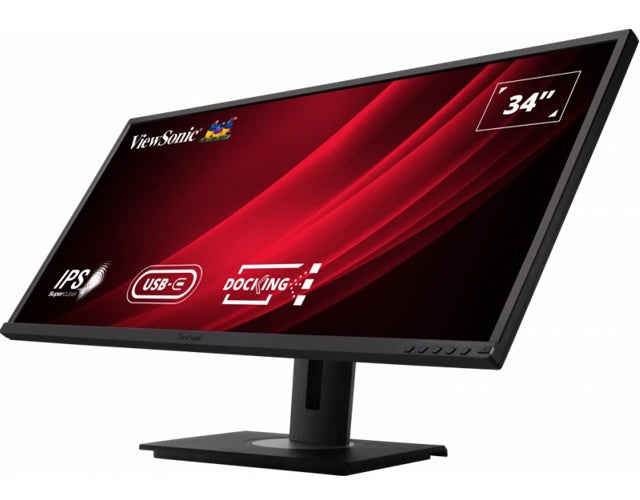 ViewSonic 34" WQHD 3440 x 1440, USB-C Docking, 90w Charger,Ethernet, FreeSync, Speaker, VDisplay, HAS, Superclear, VG3456 Business Monitor, 3YARW - Image 2