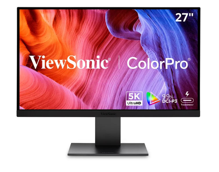ViewSonic VP2788-5K - 27" ColorPro 5K 218PPI Mac / PC Monitor, 100W Thunderbolt 4, USB C, 99% DCI-P3 Colour Gamut, Colour Accuracy (Delta E<2), 3YARW - Image 2