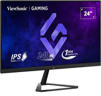 ViewSonic 24" FHD IPS 240Hz, 1ms MPRT, FreeSync & G‑Sync Compatible, HDR10, HDMI/DP Gaming Monitor,3YARW - Image 2