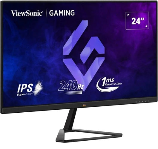 ViewSonic 24" FHD IPS 240Hz, 1ms MPRT, FreeSync & G‑Sync Compatible, HDR10, HDMI/DP Gaming Monitor,3YARW - Image 2