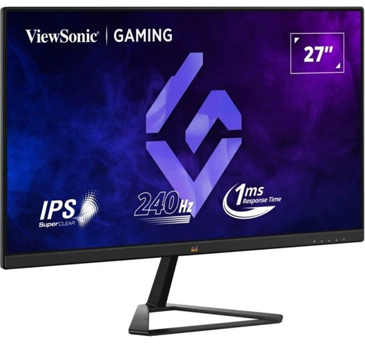 ViewSonic 27" FHD IPS Gaming, 240Hz, 1ms MPRT, HDR10, FreeSync, G‑Sync Compatible, HDMI×2, DP, 178°/178°, 250 Nits, 2×2W Speakers. 3YARW - Image 2