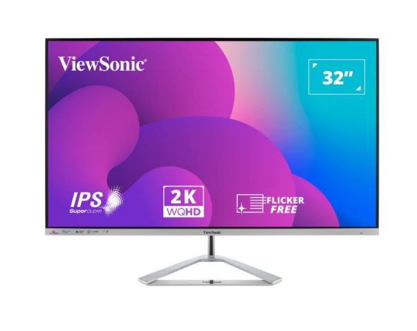 ViewSonic 32” 2K QHD (2560 x 1440) Business Professional Ultra Thin Stylish, Elegant,SuperClear IPS, low energy 36w, 3YARW - Image 2