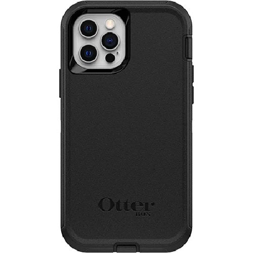 OtterBox Defender Apple iPhone 12 / iPhone 12 Pro Case Black - (77-65401), DROP+ 4X Military Standard, Included Holster, Rugged, 7 Years Warranty - Image 2