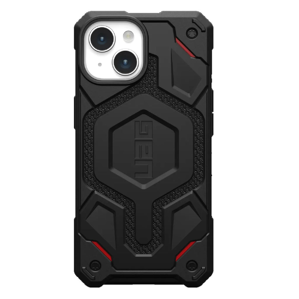 UAG Monarch Pro MagSafe Kevlar Apple iPhone 15 (6.1") Rugged Case - Kevlar Black(114219113940),25ft. Drop Protection (7.6M), 10 Years Warranty - Image 1