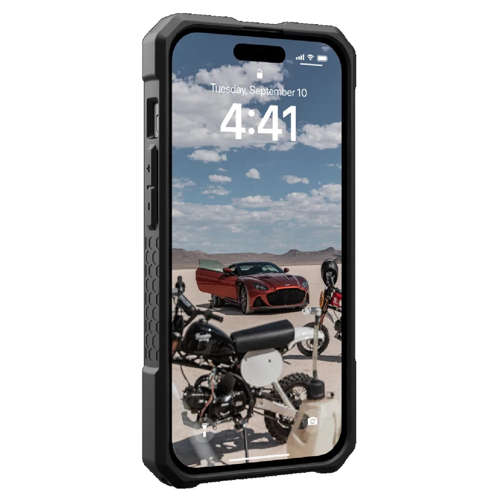 UAG Monarch Pro MagSafe Kevlar Apple iPhone 15 (6.1") Rugged Case - Kevlar Black(114219113940),25ft. Drop Protection (7.6M), 10 Years Warranty - Image 2