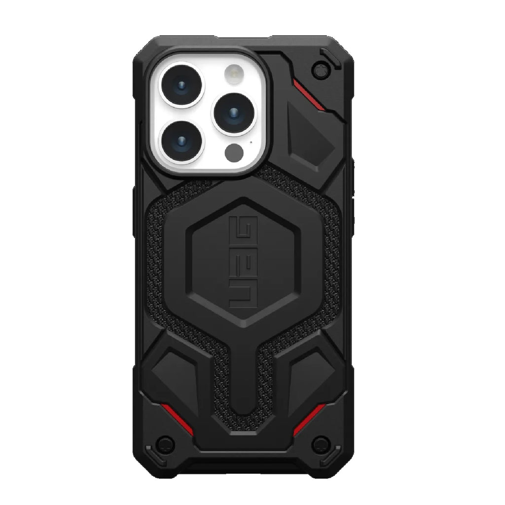 UAG Monarch Pro MagSafe Apple iPhone 15 Pro (6.1") Rugged Case - Kevlar Black (114221113940), 25ft. Drop Protection(7.6M), 10 Years Warranty - Image 5