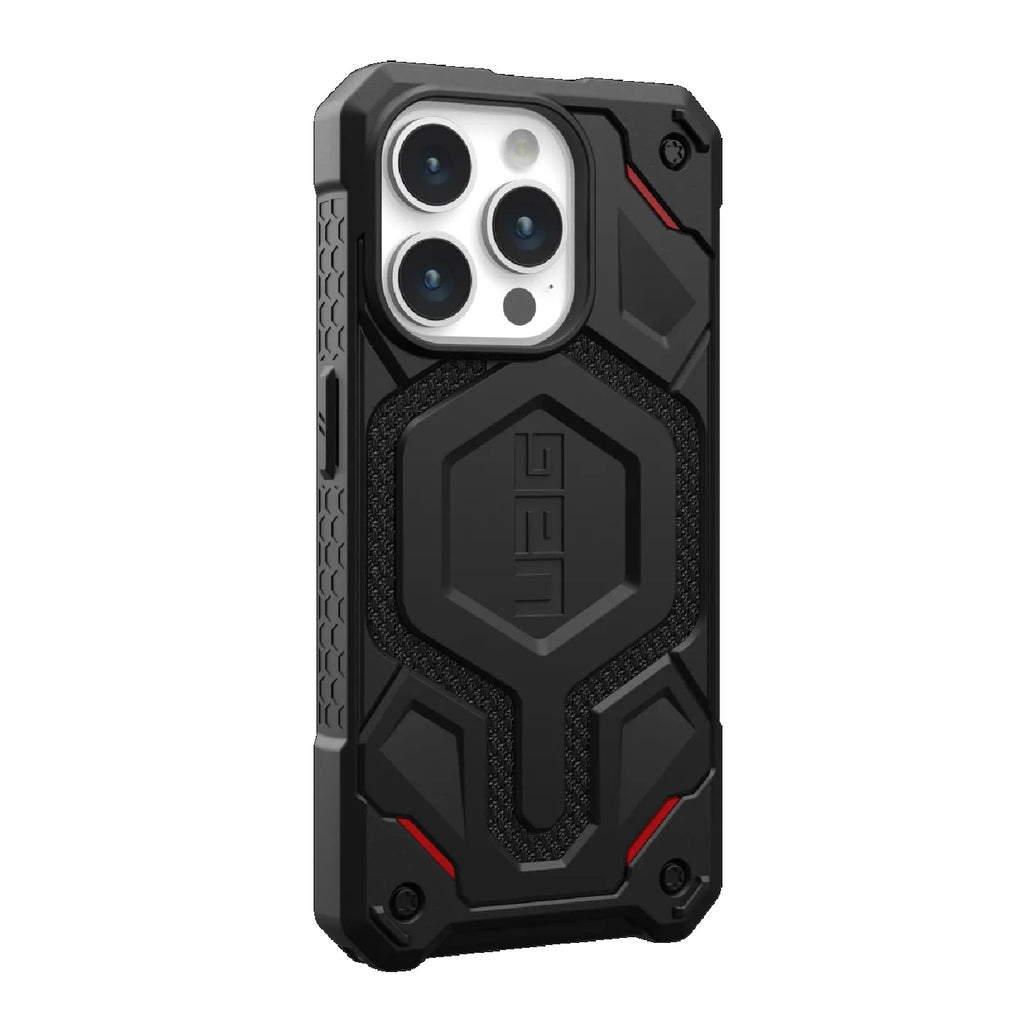 UAG Monarch Pro MagSafe Apple iPhone 15 Pro (6.1") Rugged Case - Kevlar Black (114221113940), 25ft. Drop Protection(7.6M), 10 Years Warranty - Image 3