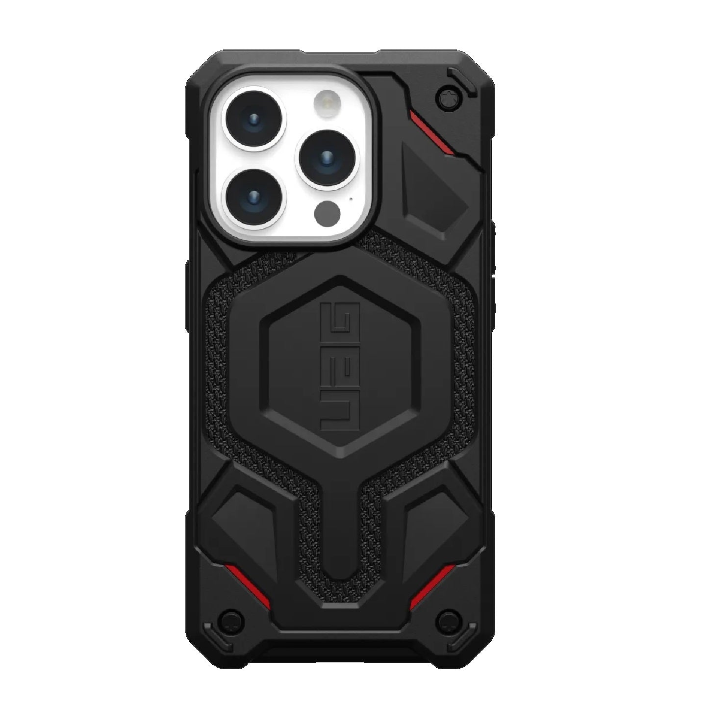UAG Monarch Pro MagSafe Apple iPhone 15 Pro (6.1") Rugged Case - Kevlar Black (114221113940), 25ft. Drop Protection(7.6M), 10 Years Warranty - Image 1