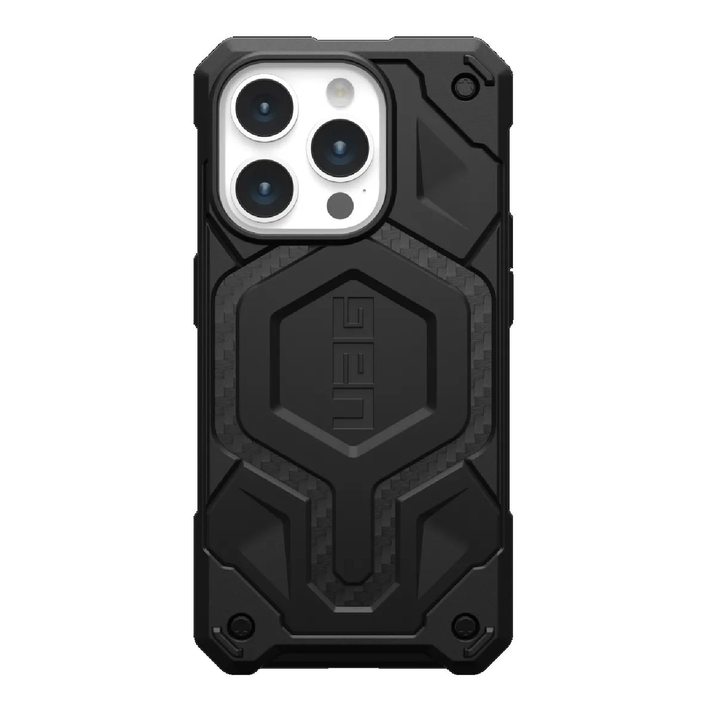 UAG Monarch Pro MagSafe Apple iPhone 15 Pro (6.1") Rugged Case - Carbon Fiber (114221114242), 25ft. Drop Protection(7.6M), 10 Years Warranty - Image 1