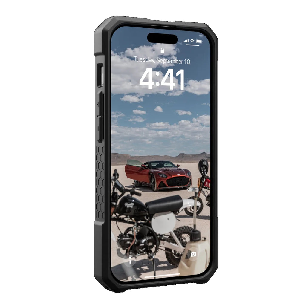UAG Monarch Pro MagSafe Apple iPhone 15 Pro (6.1") Rugged Case - Carbon Fiber (114221114242), 25ft. Drop Protection(7.6M), 10 Years Warranty - Image 2