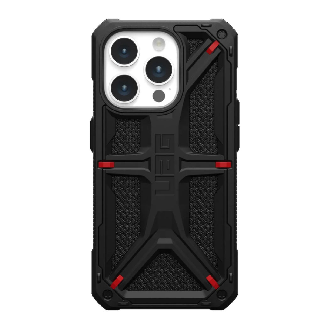 UAG Monarch Kevlar Apple iPhone 15 Pro (6.1") Rugged Case - Kevlar Black(114278113940),20ft. Drop Protection(6M),5 Layers Protection,10 Years Warranty - Image 1