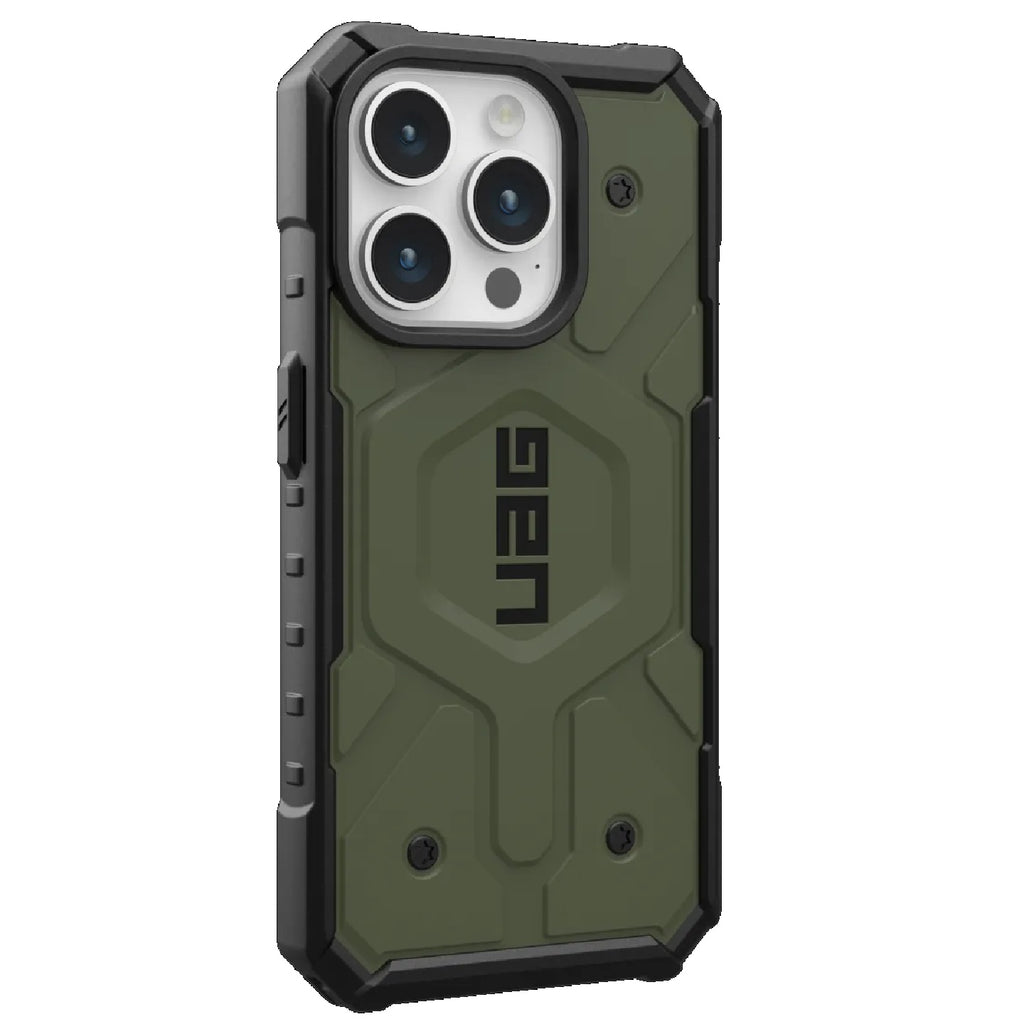 UAG Pathfinder MagSafe Apple iPhone 15 Pro (6.1") Rugged Case - Olive Drab (114281117272),18ft. Drop Protection (5.4M),Tactical Grip,10 Years Warranty - Image 3