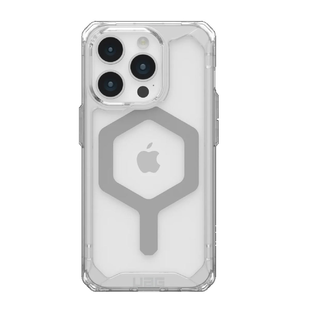 UAG Plyo MagSafe Apple iPhone 15 Pro (6.1") Rugged Case - Ice/Silver (114286114333), 16ft. Drop Protection (4.8M), 10 Years Warranty - Image 1