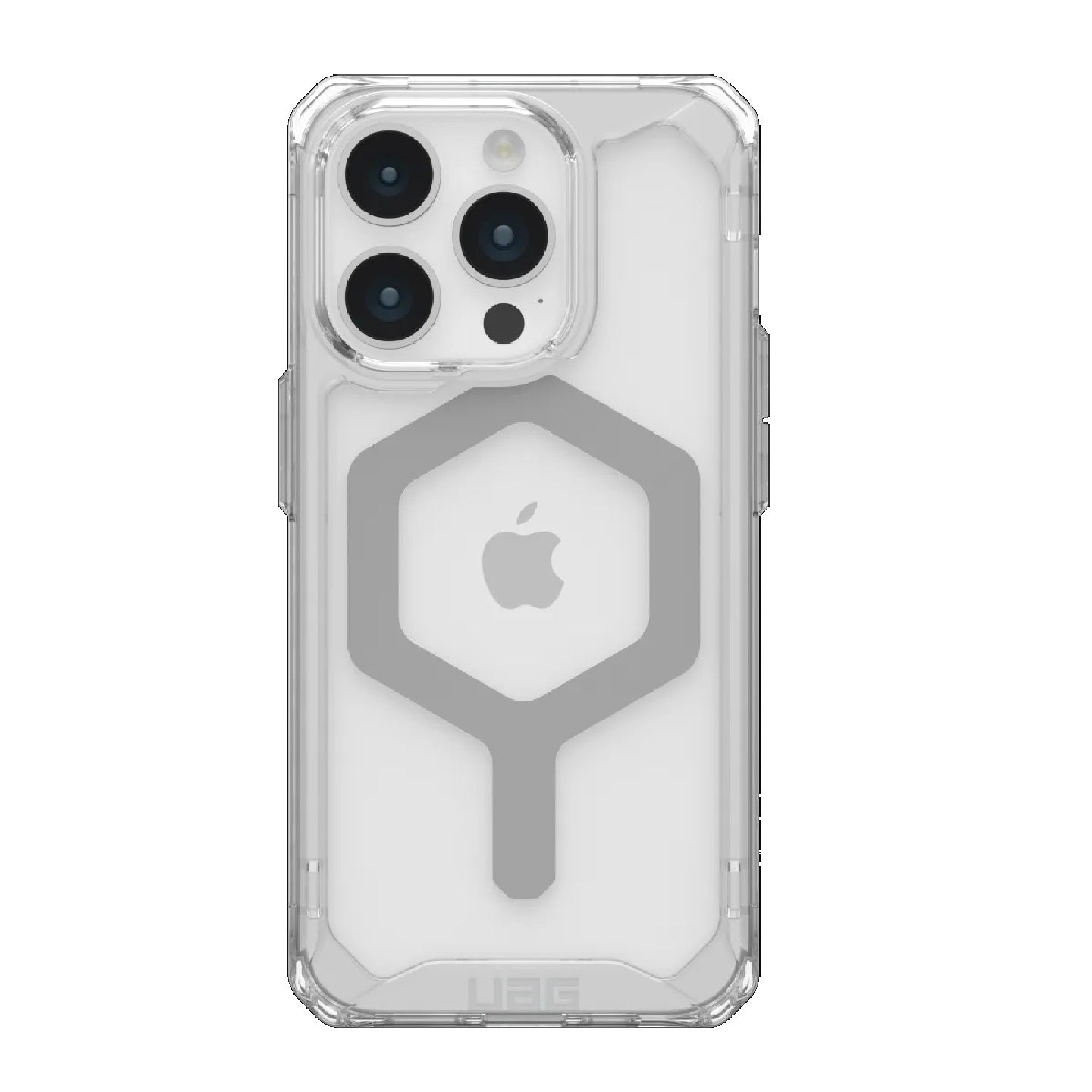 UAG Plyo MagSafe Apple iPhone 15 Pro (6.1") Rugged Case - Ice/Silver (114286114333), 16ft. Drop Protection (4.8M), 10 Years Warranty - Image 1