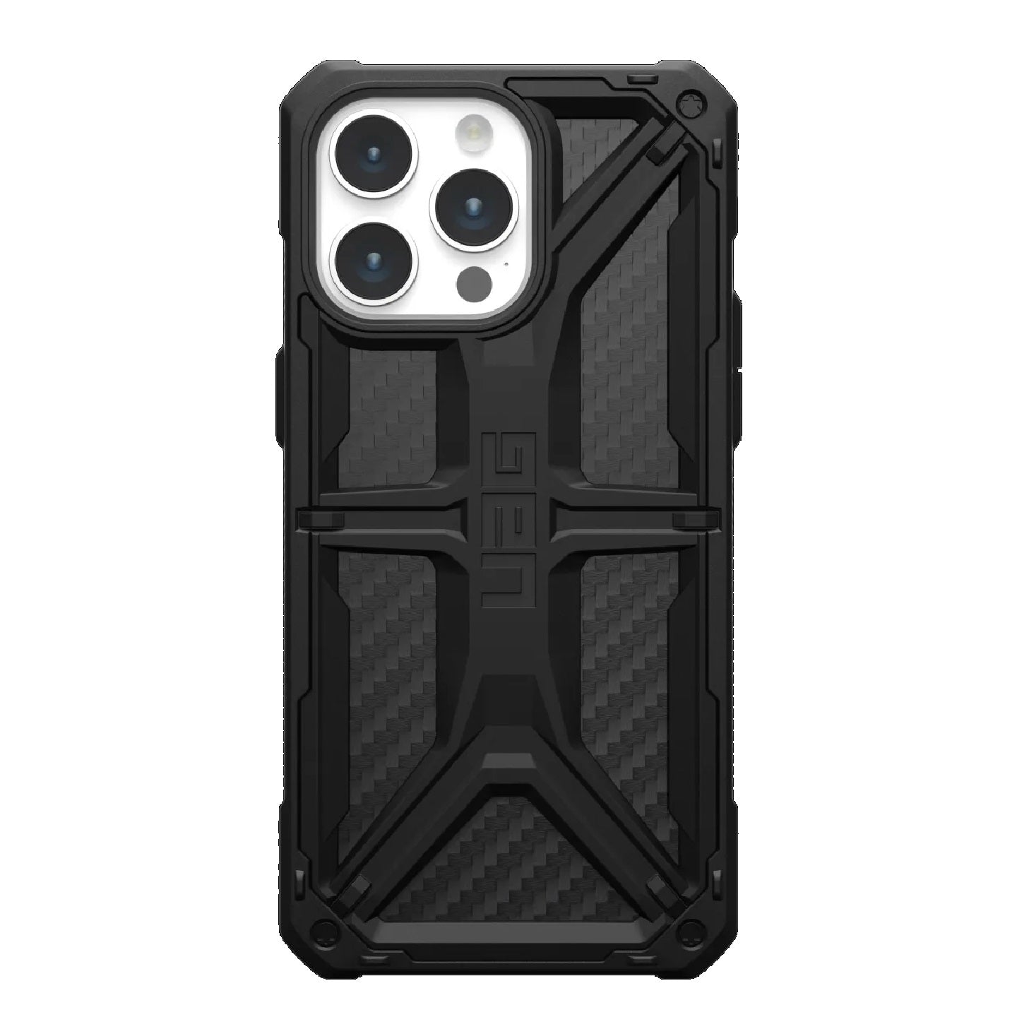 UAG Monarch Apple iPhone 15 Pro Max (6.7") Rugged Case - Carbon Fiber (114298114242), 20ft. Drop Protection (6M), Tactical Grip, 10 Years Warranty - Image 1