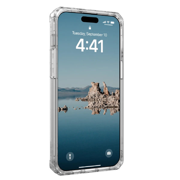UAG Plyo MagSafe Apple iPhone 15 Pro Max (6.7") Rugged Case - Ice/White(114305114341),16ft. Drop Protection (4.8M), 10 Years Warranty