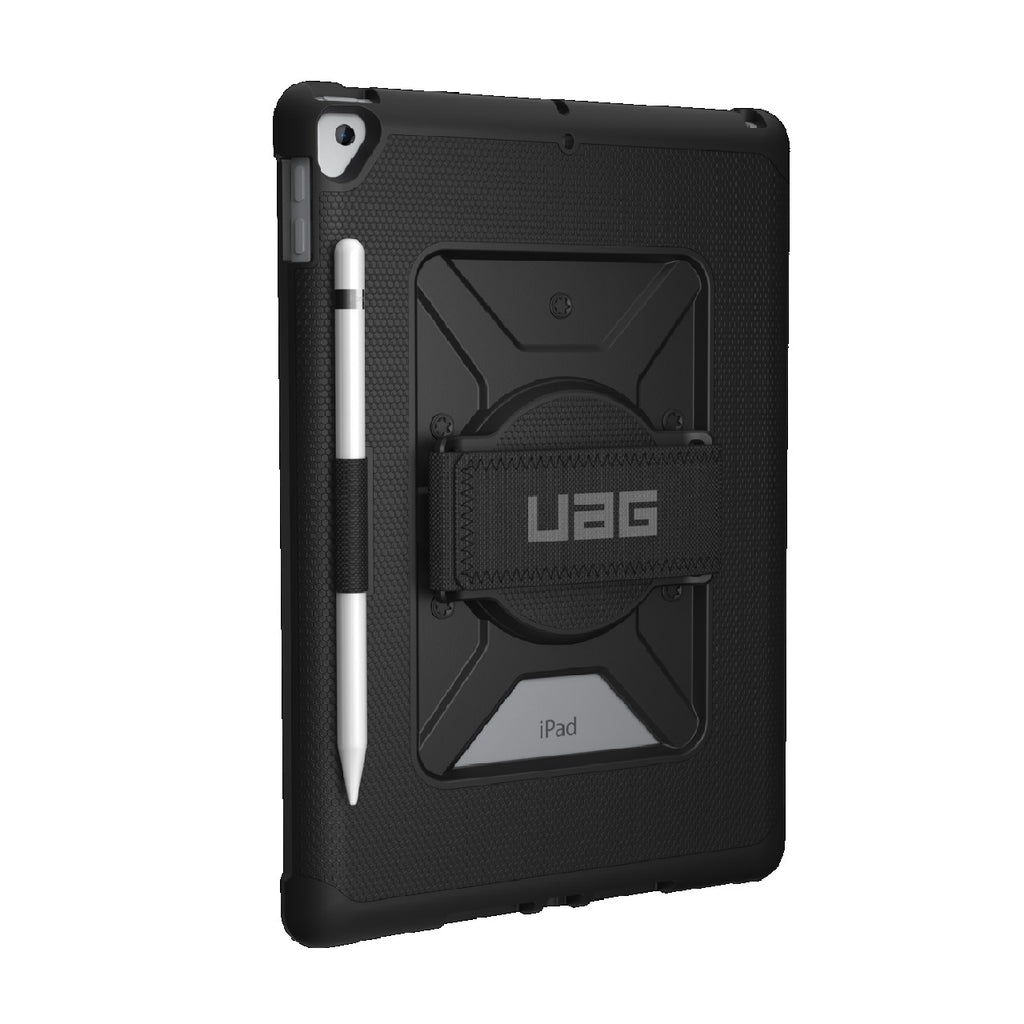 UAG Metropolis Apple iPad (10.2") (9th/8th/7th Gen) with Handstrap Rugged Case - Black (12191LB14040), DROP+ Military Standard, 1 Year Warranty - Image 3