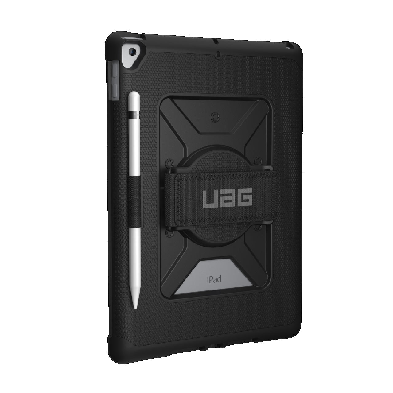 UAG Metropolis Apple iPad (10.2") (9th/8th/7th Gen) with Handstrap Rugged Case - Black (12191LB14040), DROP+ Military Standard, 1 Year Warranty - Image 3