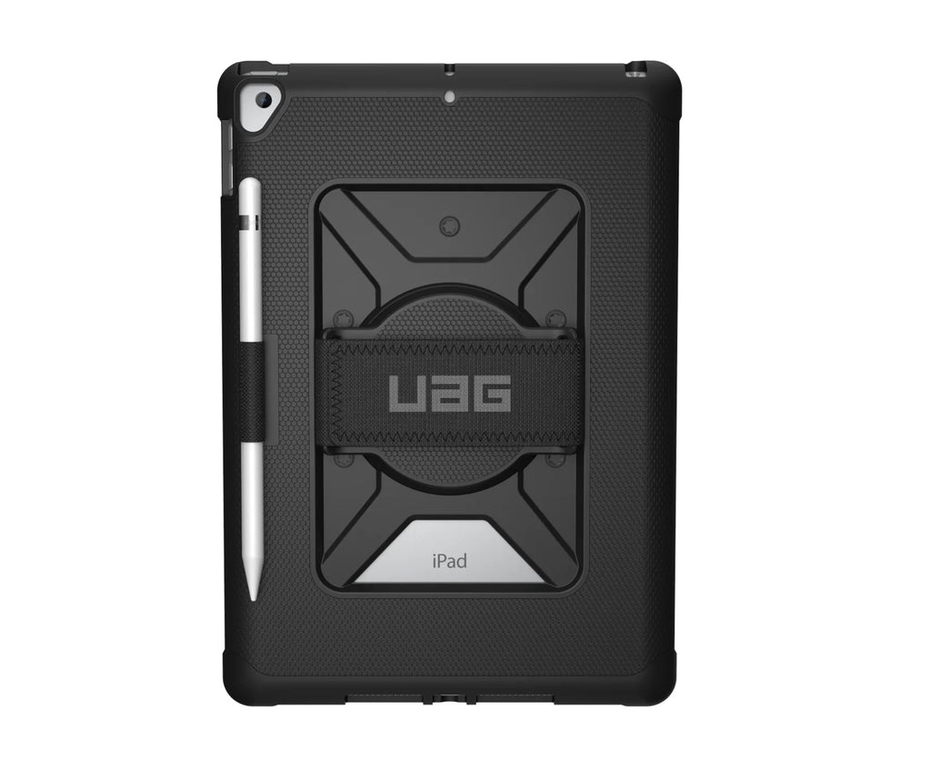 UAG Metropolis Apple iPad (10.2") (9th/8th/7th Gen) with Handstrap Rugged Case - Black (12191LB14040), DROP+ Military Standard, 1 Year Warranty - Image 1