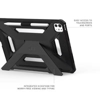 UAG Scout Plus Apple iPad Pro (11") (5th Gen) Case - Black (124491113131), Slim, Soft-Touch, Built-in kickstand, Pencil Holder, 1 Year Warranty - Image 4