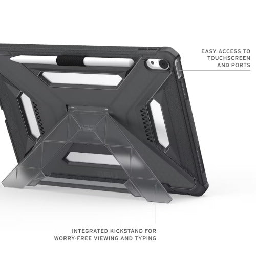 UAG Scout Plus Apple iPad Air (11") (7th Gen/6th Gen) Case - Ash (124493113131), Slim, Soft-Touch, Built-in kickstand, Pencil Holder,1 Year Warranty - Image 4
