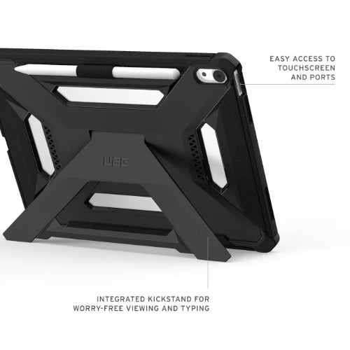 UAG Scout Plus Apple iPad Air (11") (7th Gen/6th Gen) Case - Black(124493114040), Slim, Soft-Touch, Built-in kickstand,Pencil Holder,1 Year Warranty - Image 4