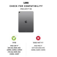 UAG Plyo LT Apple iPad Air (11") (7th Gen/6th Gen) Folio Case - Ice/Black (124497114043), Precise-fit, Built-in kickstand, 1 Year Warranty - Image 3