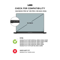 UAG Plyo Apple MacBook Pro (16") (M5/M4/M3 Max & Pro) Case - Ice (134003114343), Tactile Grip Frame, Lightweight, 1 Year Warranty - Image 3
